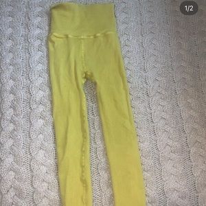 Free people mustard leggings xs